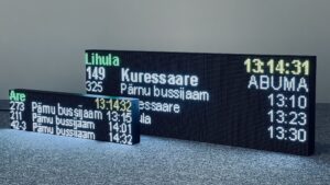 Bus Arrival Information LED Message Board